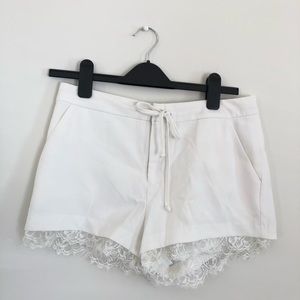Forever 21 White Lace Shorts